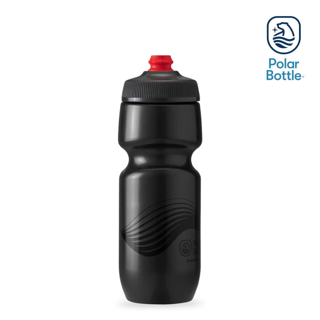 Polar Bottle 24oz 单层喷射水壶 WAVE 碳黑 - 运动配件 - 塑料 黑色
