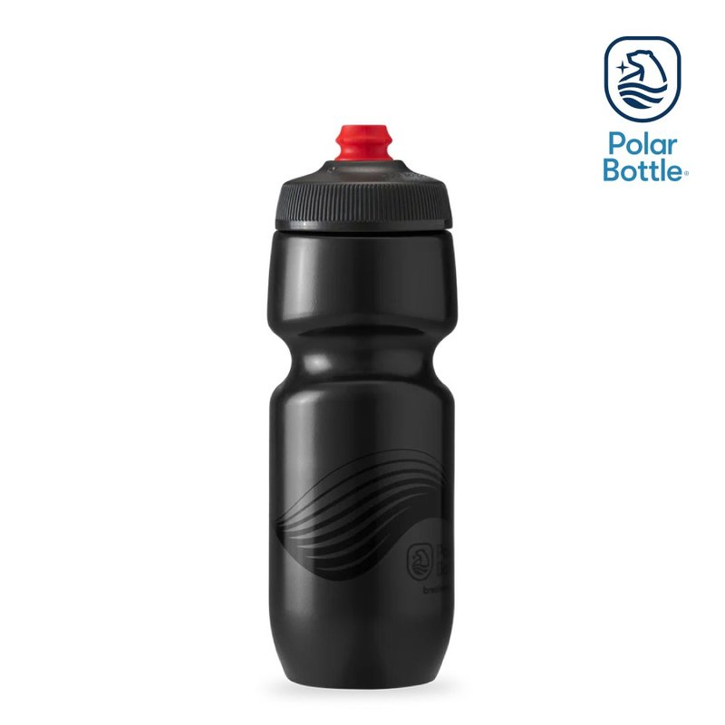 Polar Bottle 24oz 单层喷射水壶 WAVE 碳黑 - 运动配件 - 塑料 黑色
