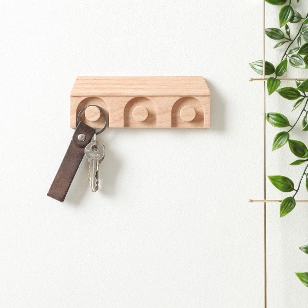 24H 快速出货 | Pana Objects 小豪宅 - 钥匙圈 (手工) - 钥匙链/钥匙包 - 木头 咖啡色