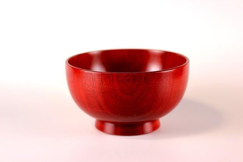 11.4cm Sakura Warm Bowl Akane - 碗 - 木头 红色