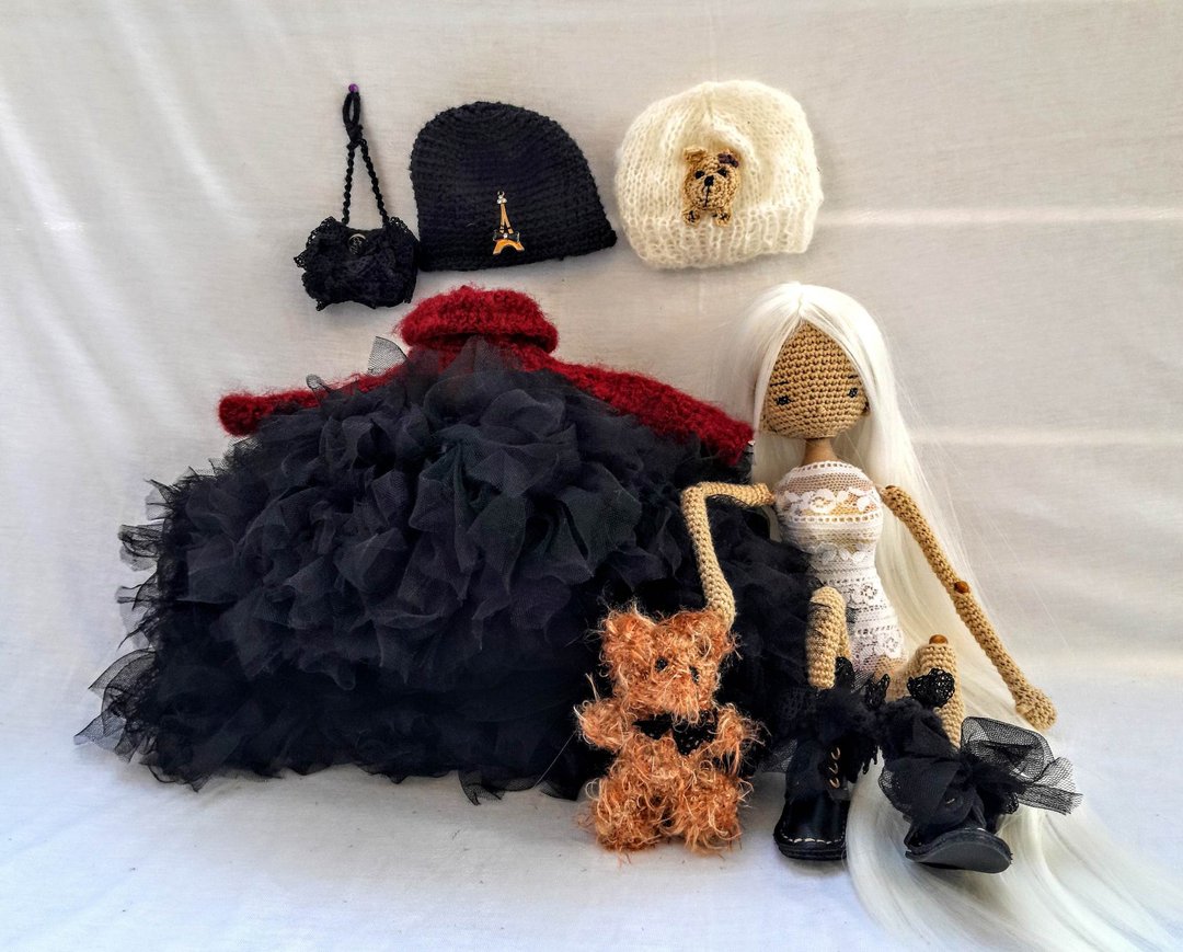 Crochet Doll Set-08 (with clothes) - 满月礼盒 - 其他材质 