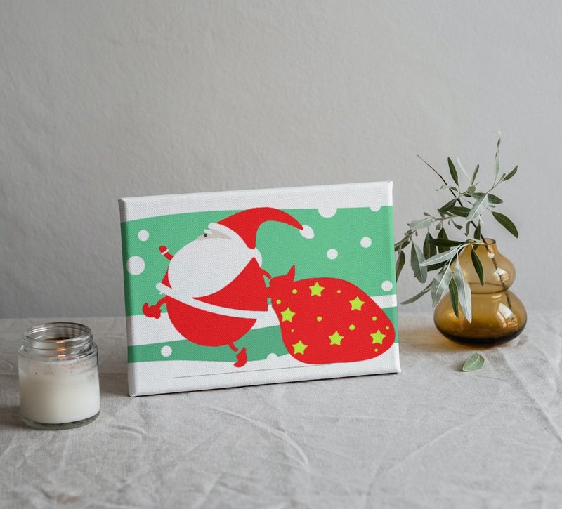 圣诞老公公 创意数字油画 【独家圣诞】 - 插画/绘画/写字 - 其他材质 