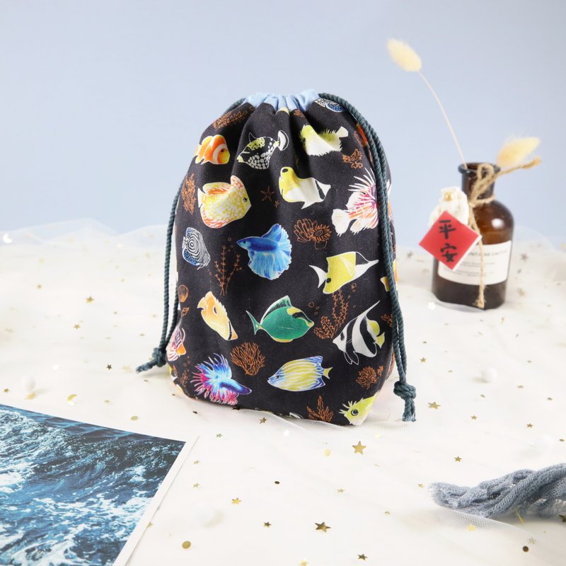 可放布卫生棉 布护垫 束口袋 双面束口袋 束口收纳袋 交换 礼物 - 束口袋双肩包 - 棉．麻 多色