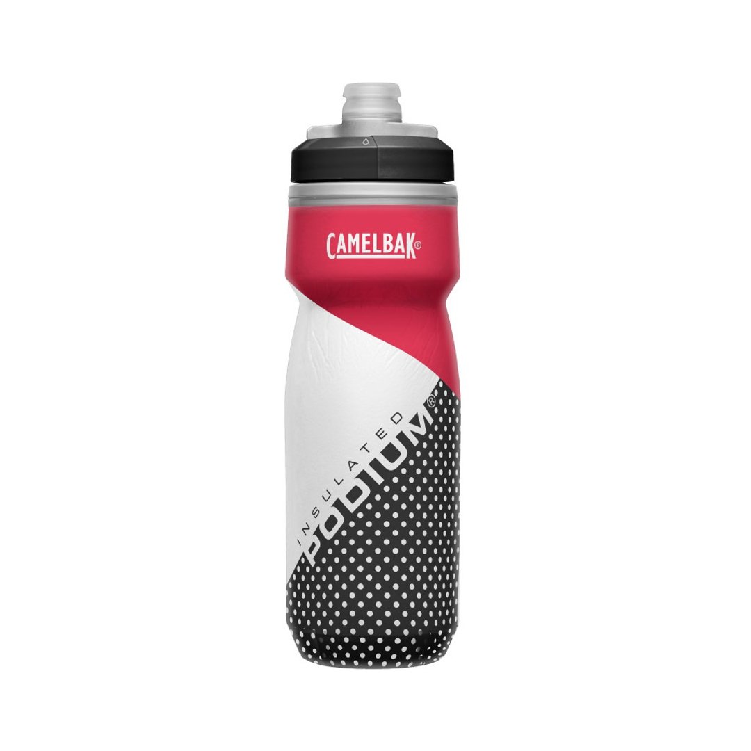 CamelBak - 620ml Podium Chill 2倍保冷喷射水瓶 - 红黑拼接 - 自行车/周边 - 其他材质 多色
