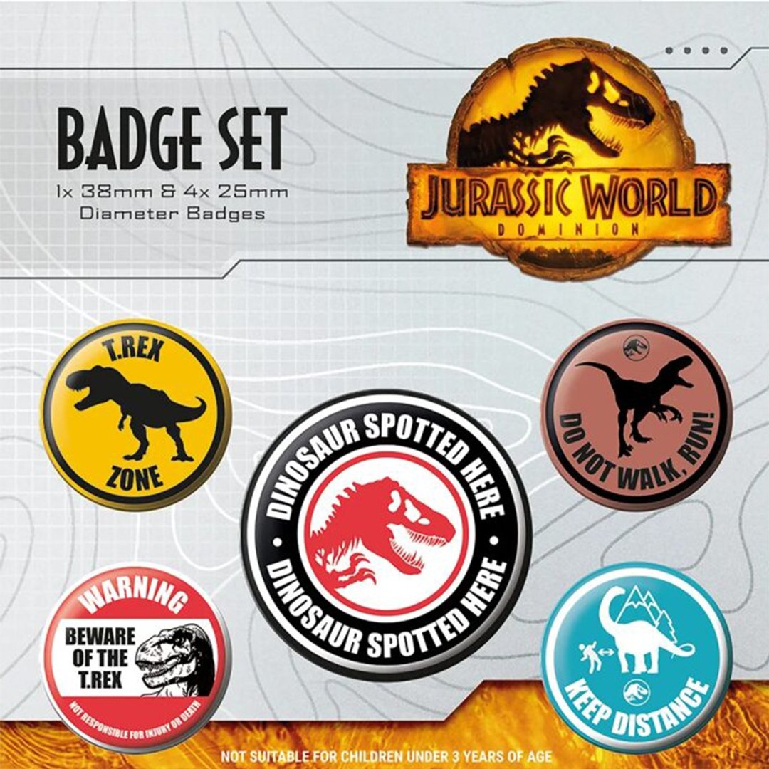【侏罗纪世界】侏罗纪世界徽章组/Jurassic World: Dominion - 徽章/别针 - 其他材质 