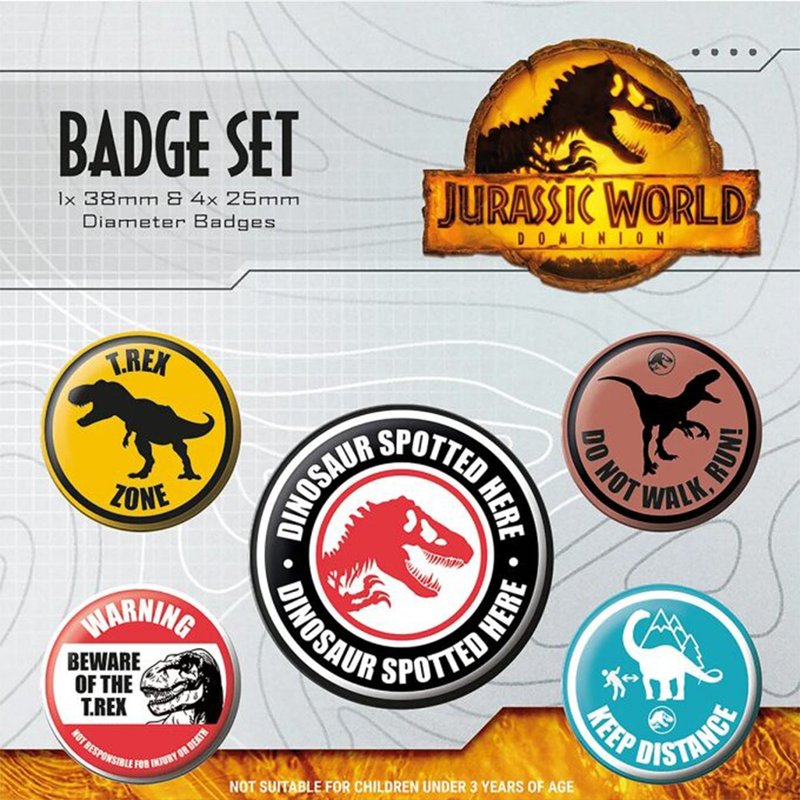 【侏罗纪世界】侏罗纪世界徽章组/Jurassic World: Dominion - 徽章/别针 - 其他材质 