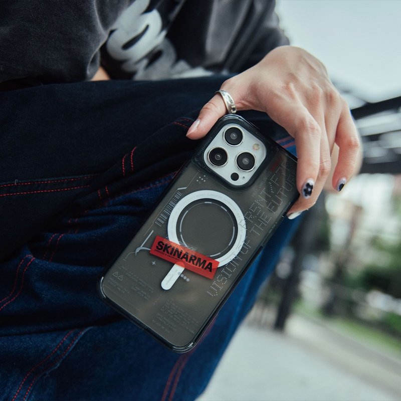 iPhone 15 系列 Orion未来科技磁吸防摔手机壳 附扣具-黑 - 手机壳/手机套 - 其他材质 黑色