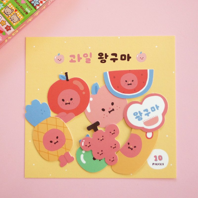 Wanggooma 纸包 水果变装秀 - 贴纸 - 纸 粉红色