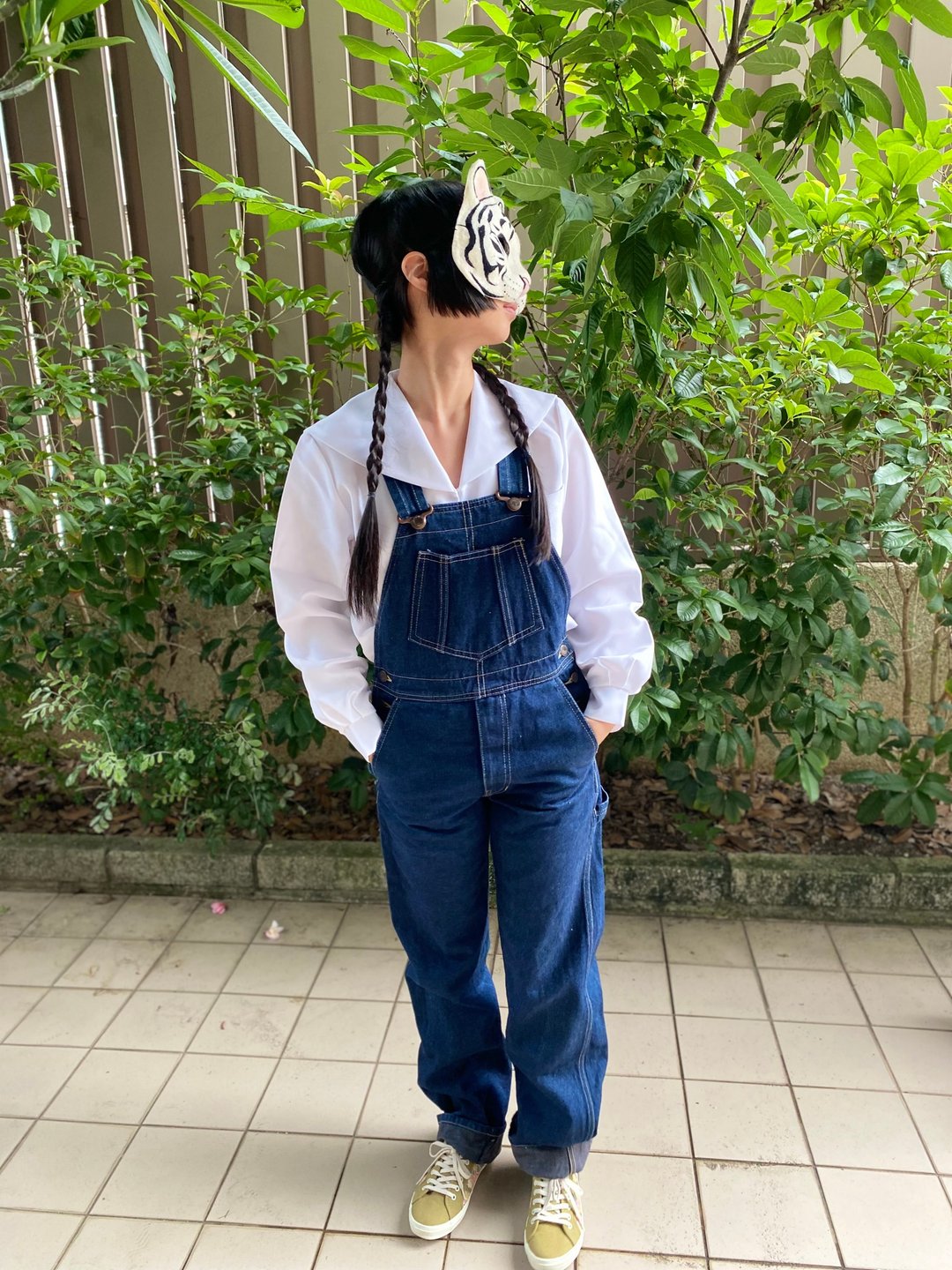 日本制春秋季纯白水手服上衣库存新品 - 女装上衣 - 聚酯纤维 白色