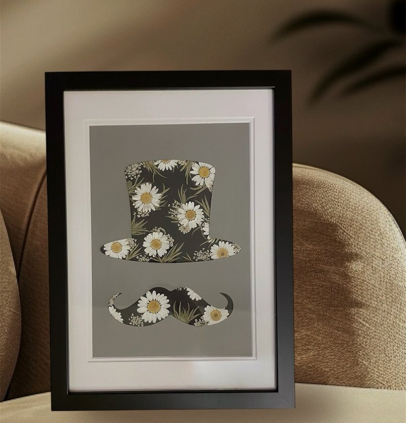 押花艺术/押花装饰/押花相框/押花礼礼/daisy  /雏菊押花/压花 - 摆饰 - 植物．花 白色