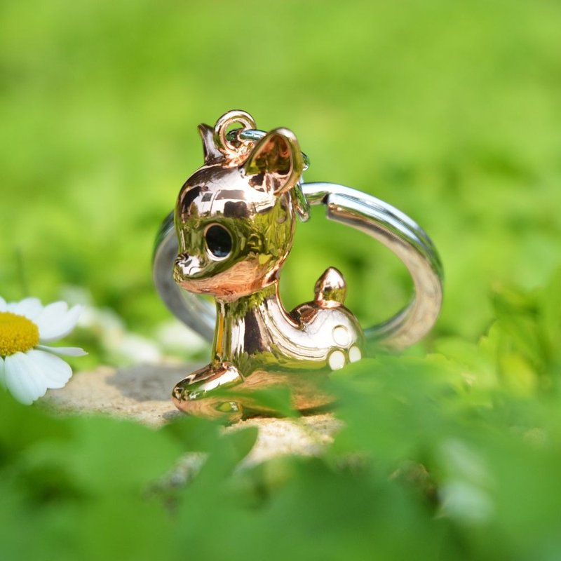 【Metalmorphose】MTM小鹿钥匙圈 梅花鹿/吊饰/礼品/动物/质感 - 吊饰 - 其他金属 金色