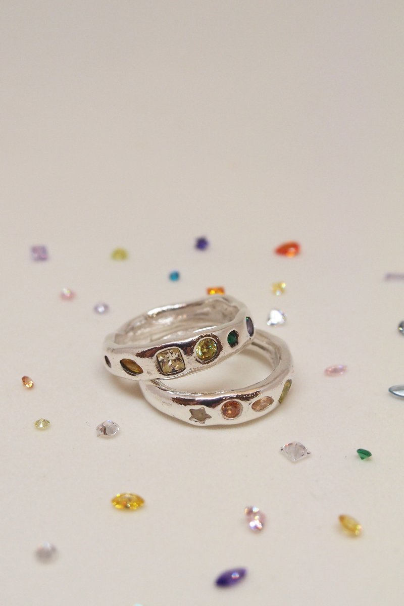 新竹-银黏土/宝石戒指手作课程 - 金工/饰品 - 纯银 