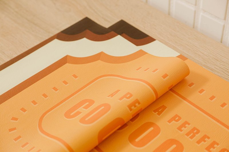 一块完美的复古饼干 皮革餐垫 餐桌垫防水防油 隔热餐垫 防水餐垫 - 餐垫/桌巾 - 防水材质 