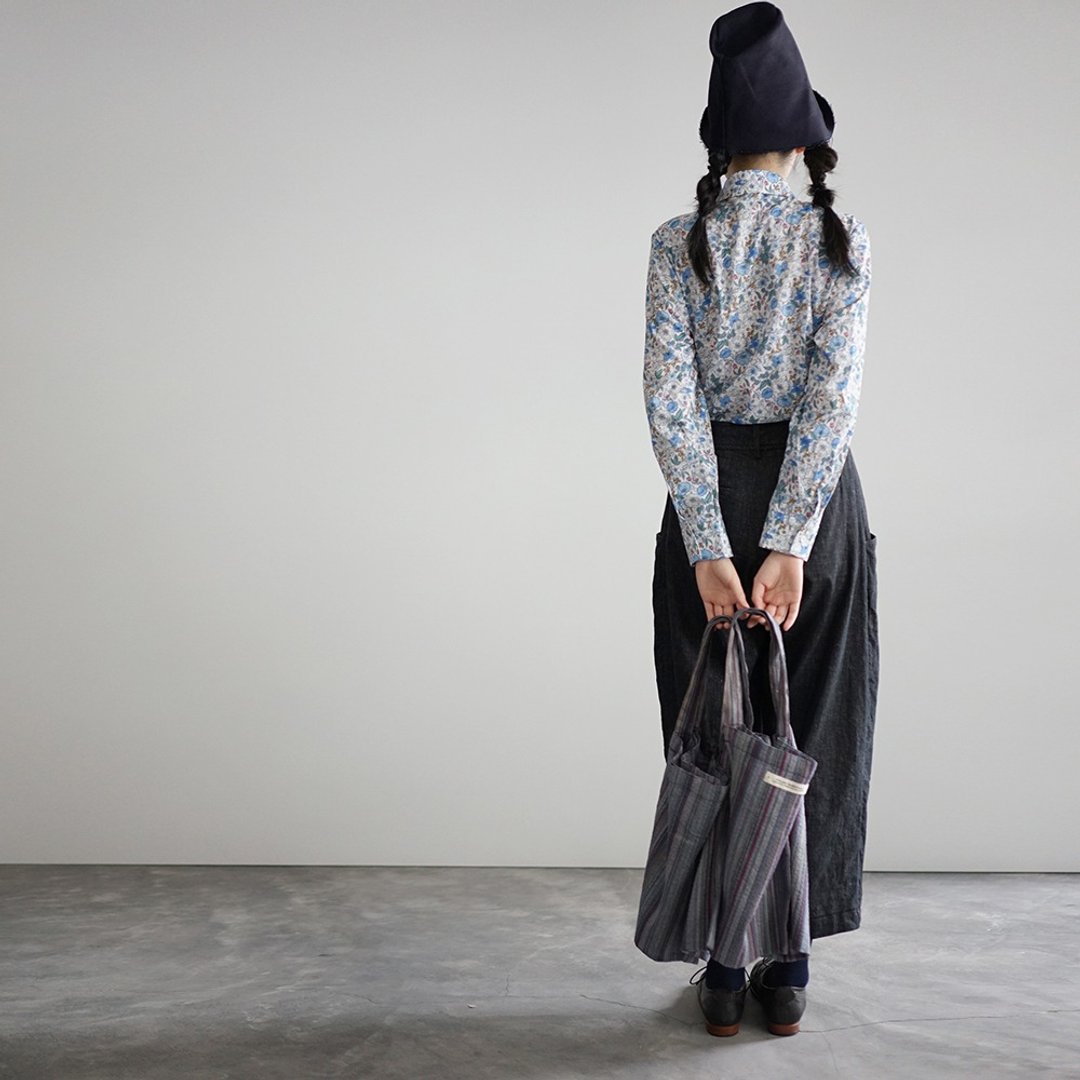 Tana Cotton Shirt 01 - 女装衬衫 - 棉 蓝色