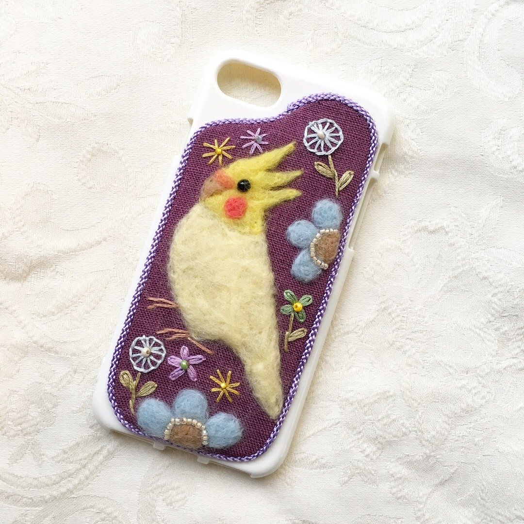 iphone case of cocktiel - 手机壳/手机套 - 棉 紫色