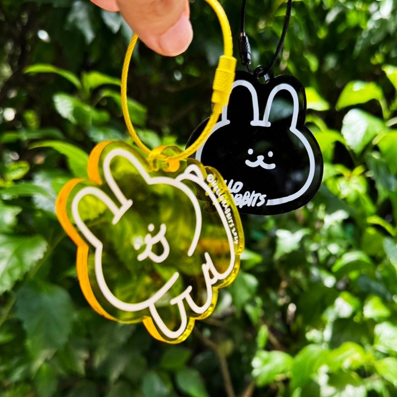 啰兔兔-5mm压克力吊饰 - 钥匙链/钥匙包 - 压克力 