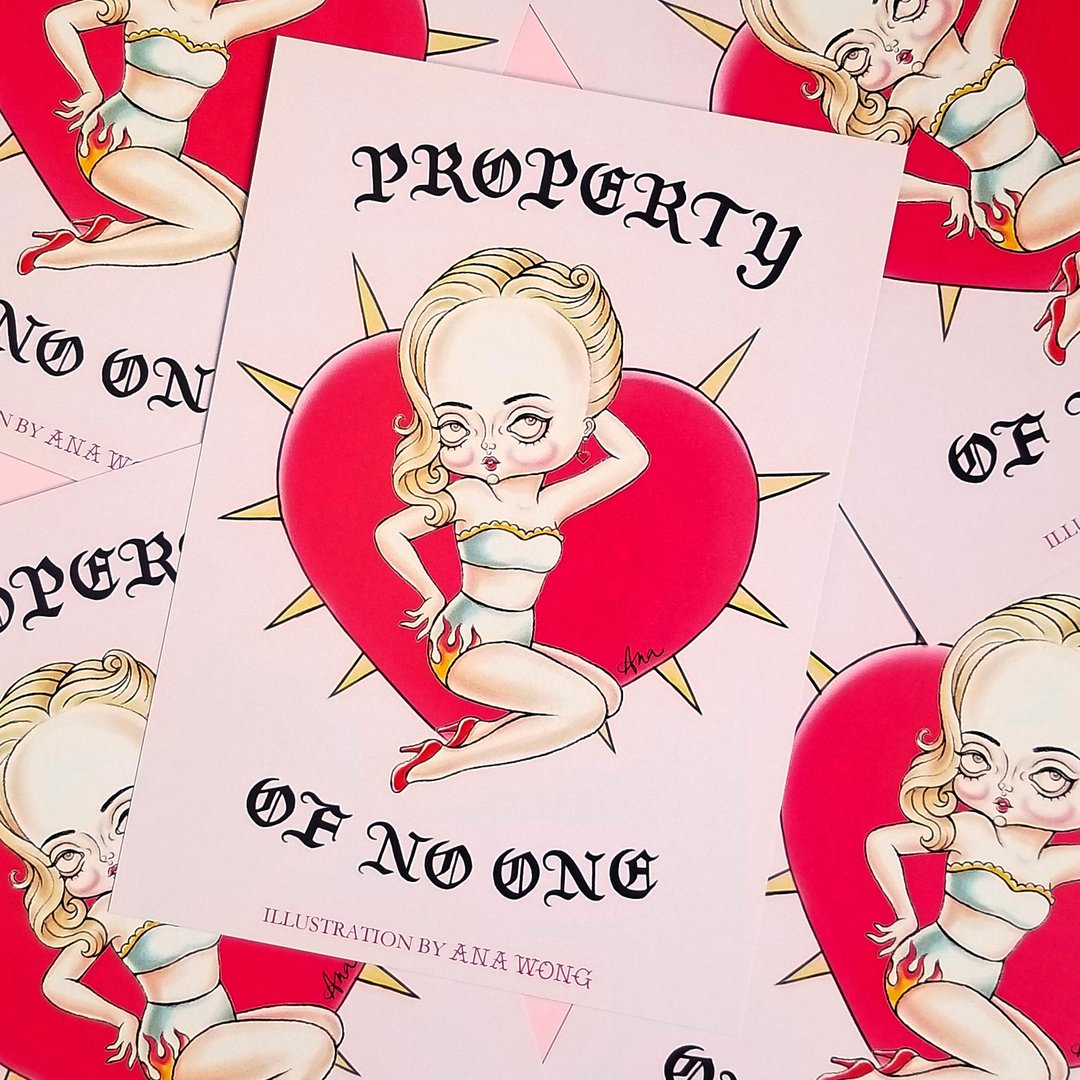 暗黑甜美风插画 Property of no one 明信片 - 卡片/明信片 - 纸 多色
