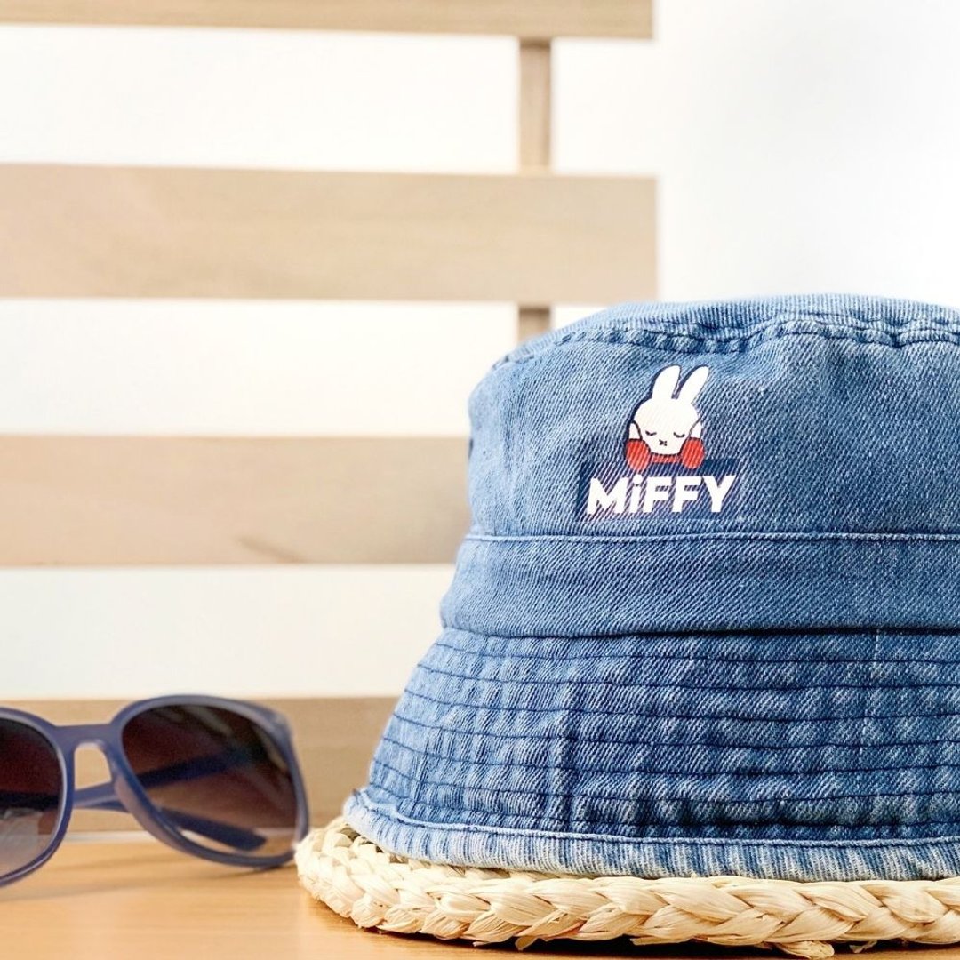 MIFFY授权-韩版丹宁系牛仔渔夫帽 (浅蓝) - 帽子 - 棉 