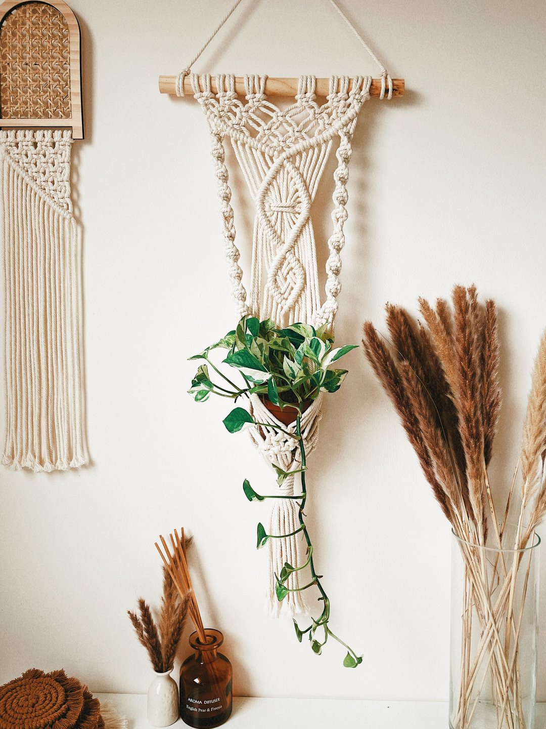 l 3月 lmacrame 手工编织-植物壁挂课程 家饰品 墙饰 - 编织/羊毛毡/布艺 - 棉 