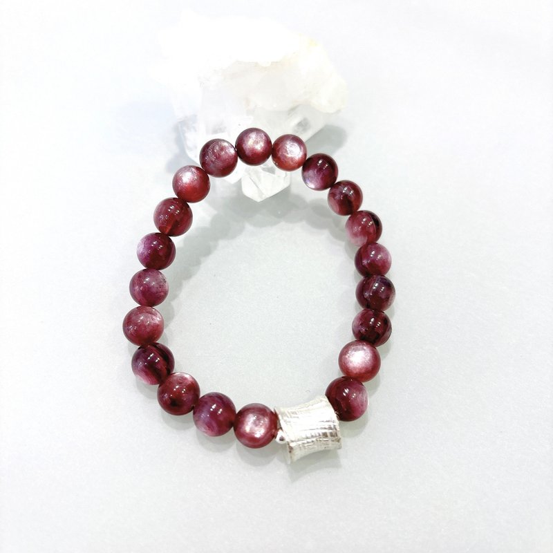 Ops Lepidolite bracelet -紫锂云母/疗愈/心灵平衡石/简约/手链 - 手链/手环 - 宝石 紫色