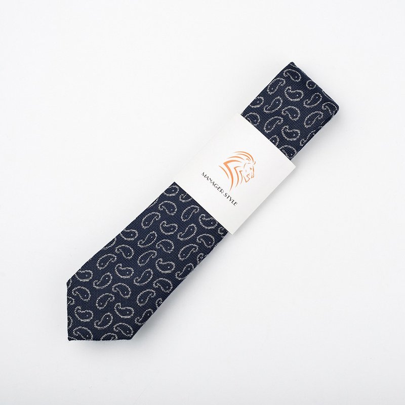 P0520-05 - 领带/领带夹 - 聚酯纤维 蓝色