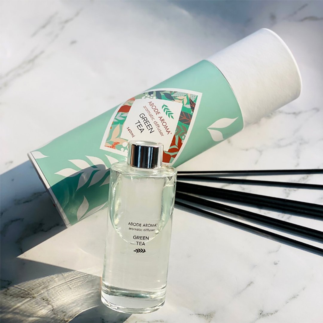 Abode Aroma 家居香薰座 140ml - 绿茶 - 香薰/精油/线香 - 精油 绿色