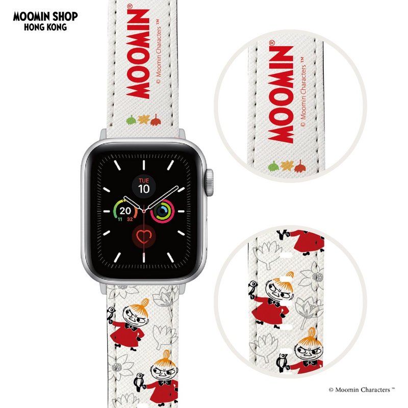 姆明Apple Watch替换表带 - 小美 - 表带 - 人造皮革 红色