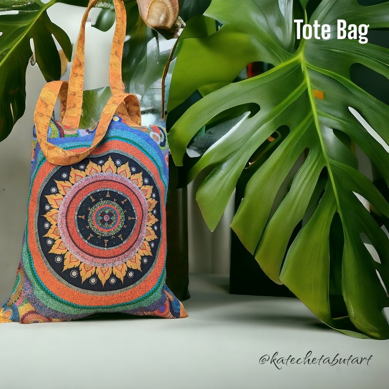 Spring and Summer Collection 帆布托特包 尺寸 13 x 15 英寸 - 其他 - 其他材质 多色