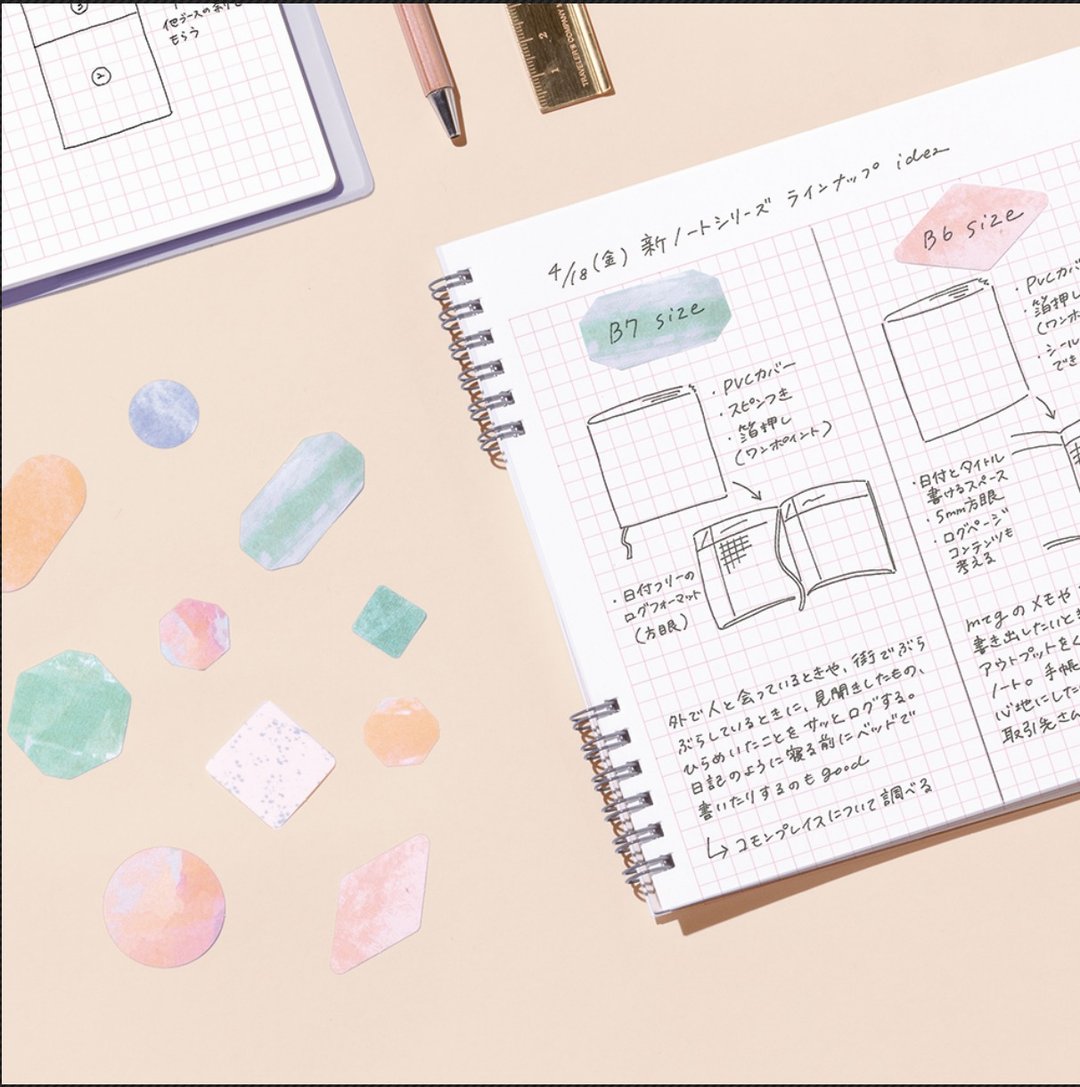 IROHA PUBLISHING Quarry 岩石贴纸 四款可选 - 贴纸 - 纸 多色