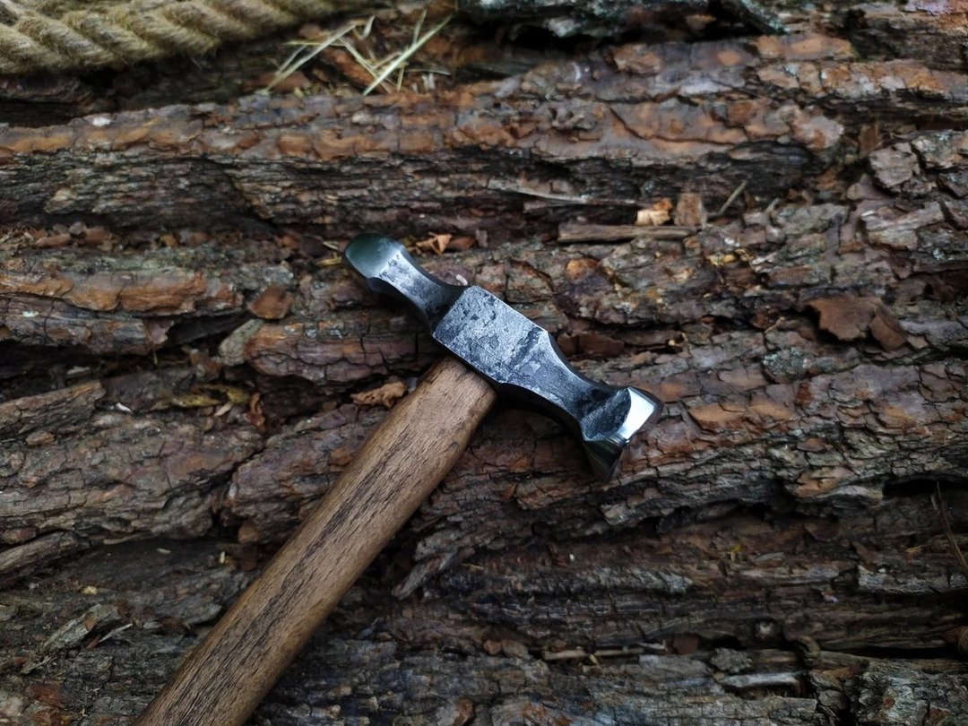 Forged hammer. Double round riveting hammer. Leather Craft Thread Hammer. Mallet - 其他 - 其他金属 
