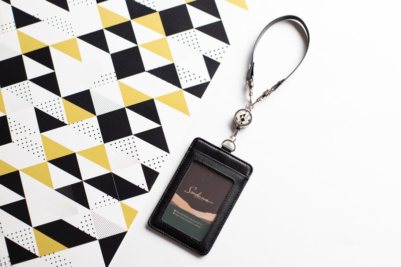 真皮Being伸缩卡套组/精致迷你拉环/上班途中_AMBP3 - 证件套/卡套 - 真皮 白色