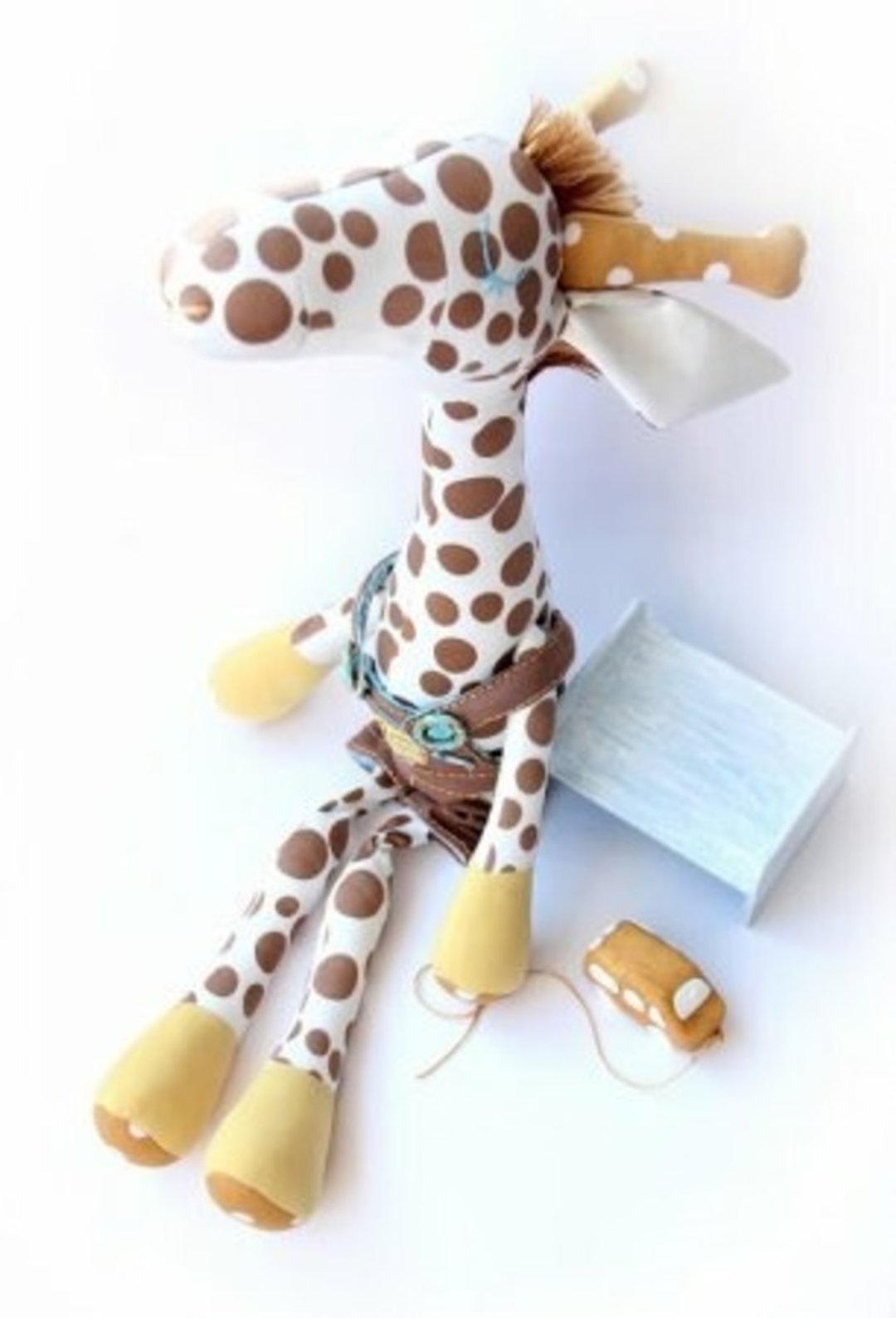 DIY Textile Giraffe, Kids Toys, Soft Giraffe PDF Materials. - 编织/刺绣/羊毛毡/裁缝 - 棉．麻 多色