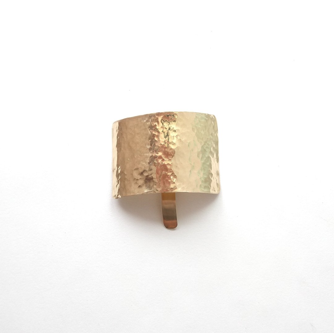 Brass square hair cuff mallet - 发饰 - 铜/黄铜 金色