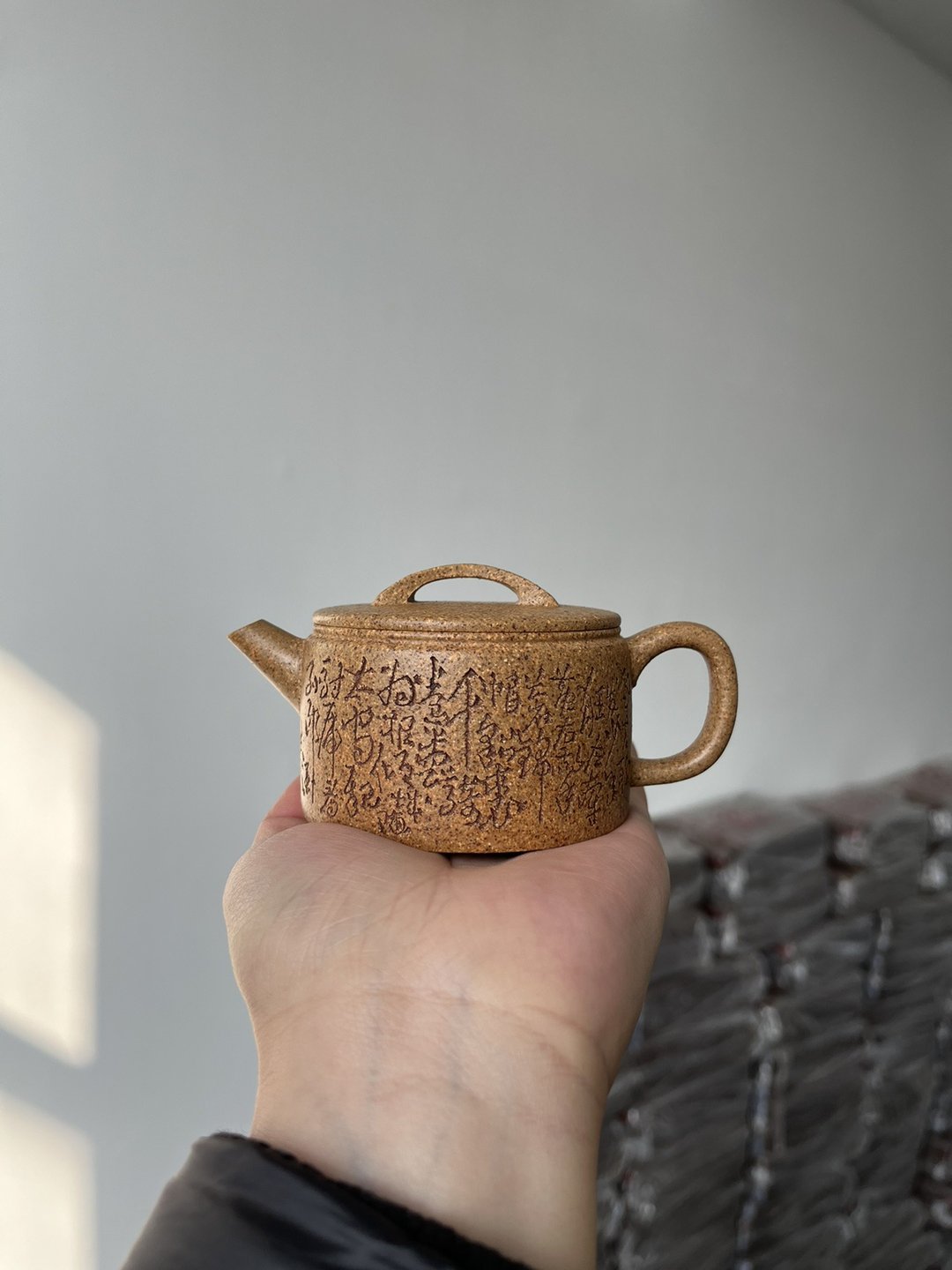 紫砂壶汉瓦 现货实拍 原矿特高温黄金段 老味十足  20目粗砂 成品 - 茶具/茶杯 - 陶 灰色