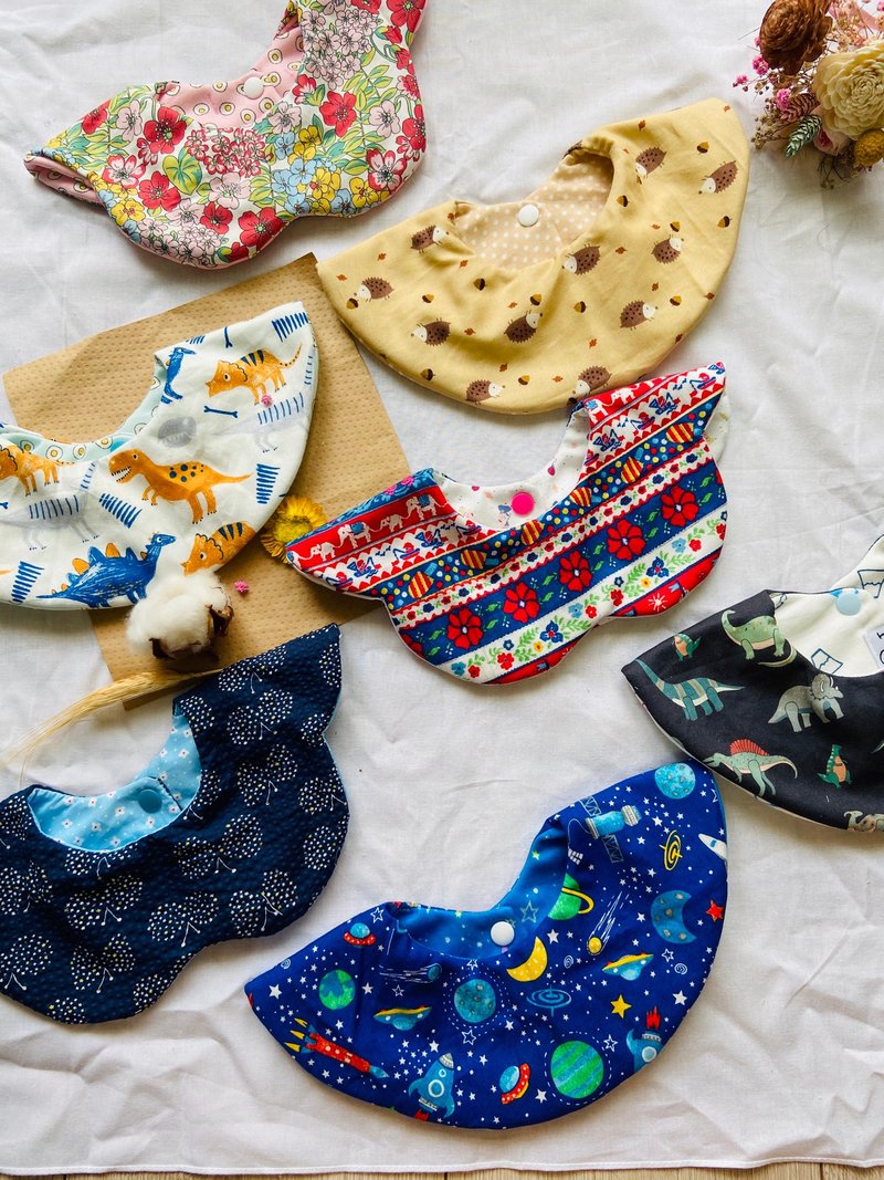 手作兜 360花兜 圆兜 - 围嘴/口水巾 - 棉．麻 