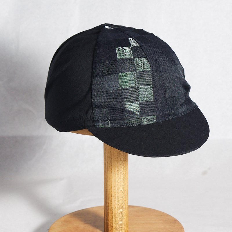 手工单车小帽 | 意大利提花布 香港本土品牌 手工制 - 自行车/周边 - 其他人造纤维 黑色