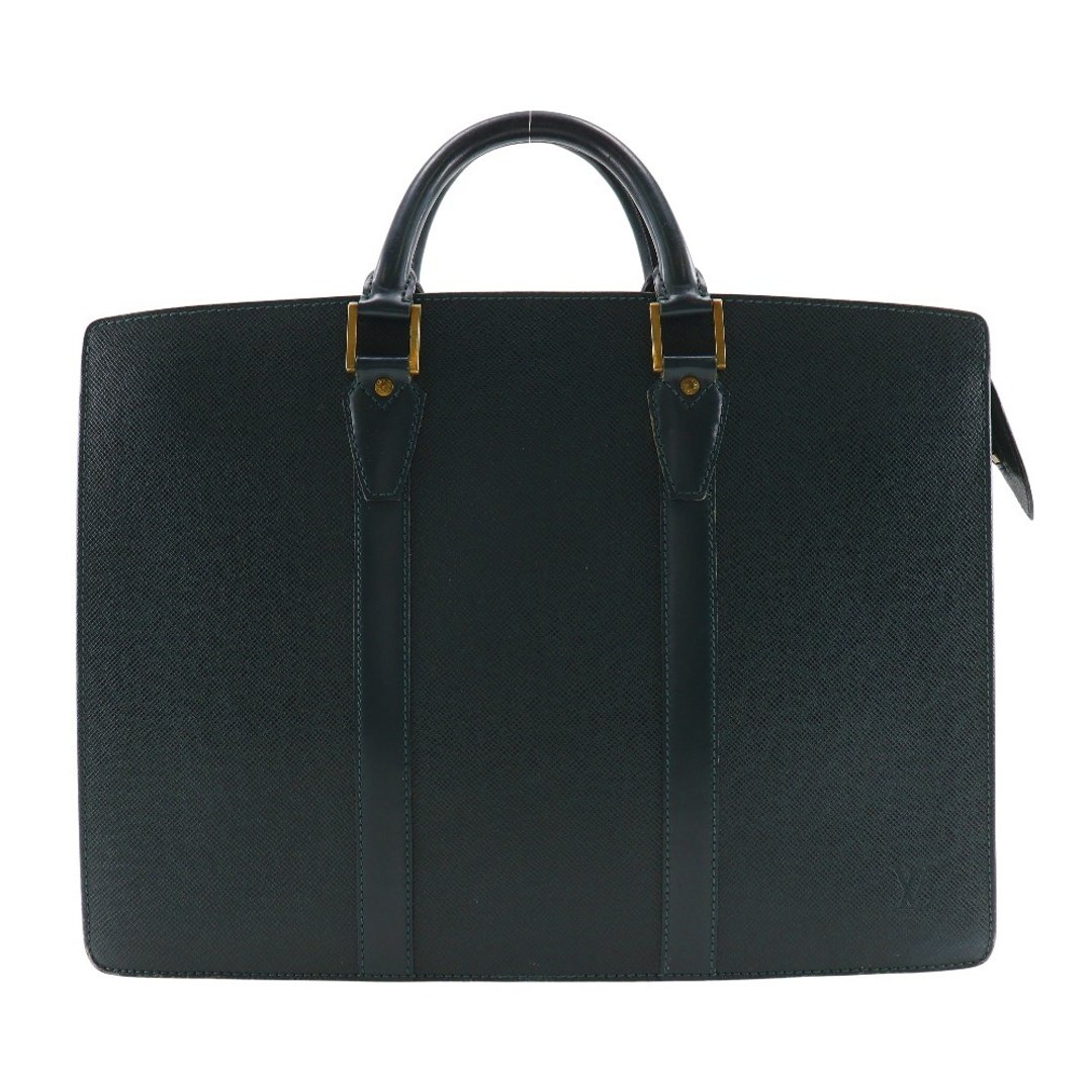【日本直送】路易威登 LOUIS VUITTON PORTE DOCUMENTS ROZAN 公文包 M30054 Taiga 皮革 Epicea 深绿色 VI0919 【二手】 - 电脑包 - 真皮 绿色