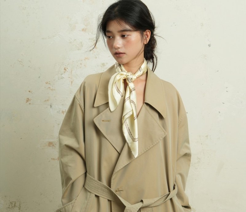 【多色贝壳典藏】法式复古/简约真丝方巾/礼物 - 丝巾 - 丝．绢 多色