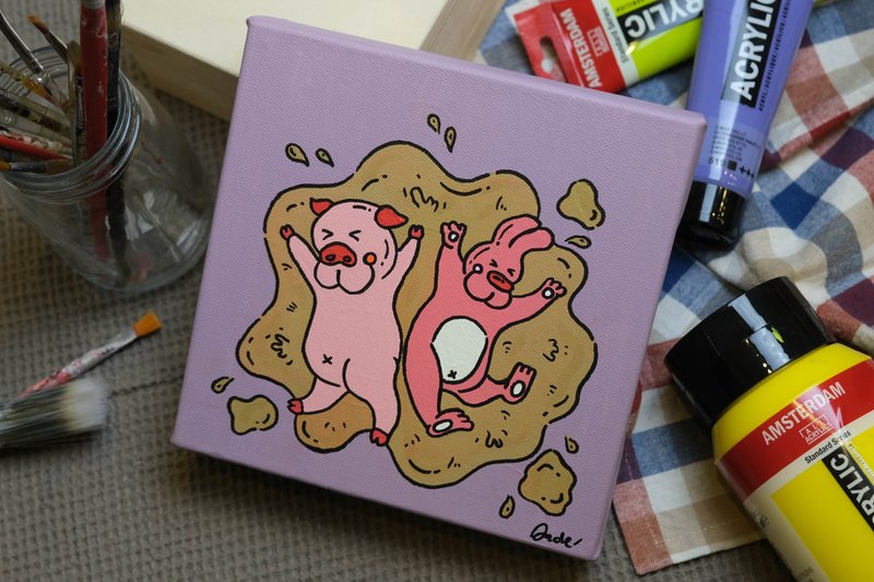 一起来玩泥巴 - 订制画像 - 压克力 紫色