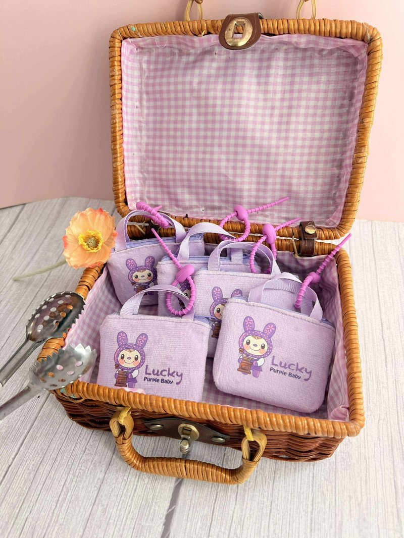 【幸运紫娃】毛绒可挂式零钱包 圣诞交换礼物 - 零钱包 - 其他材质 紫色