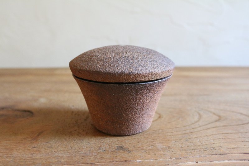 Powdered lid - 调味罐/酱料瓶 - 陶 咖啡色