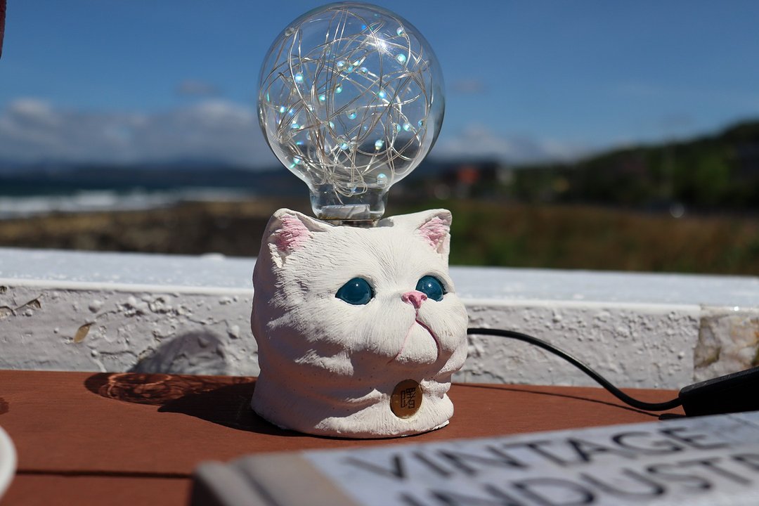 曙 MUSE 猫咪水泥 USB 触控桌灯 定制化 - 灯具/灯饰 - 水泥 白色