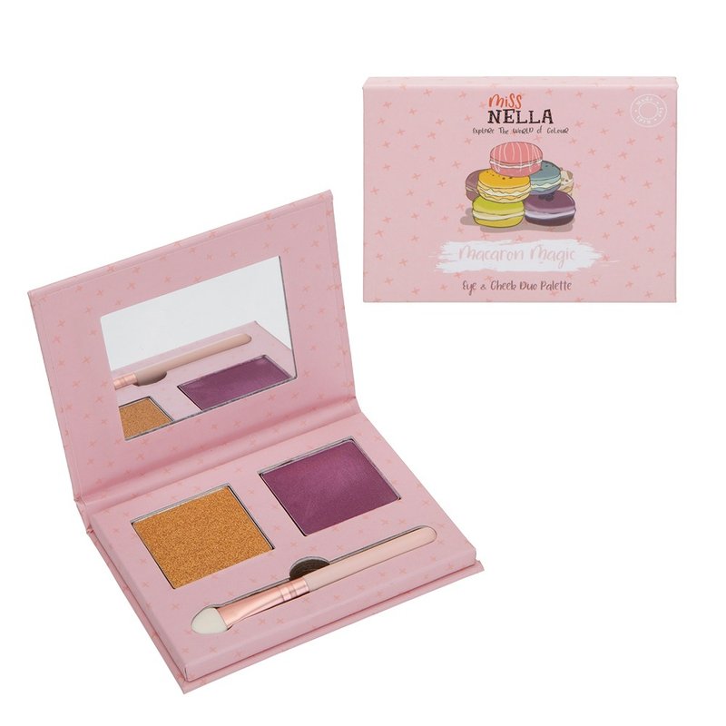 英国【Miss NELLA】儿童水性眼影腮红盘(魔法玛卡堂) - 眼/眉部彩妆 - 其他材质 多色