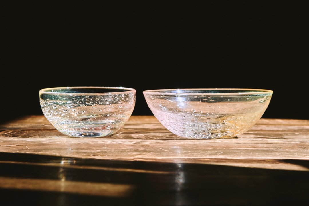 Small bowl after the rain Sunset - 浅碟/小碟子 - 玻璃 橘色