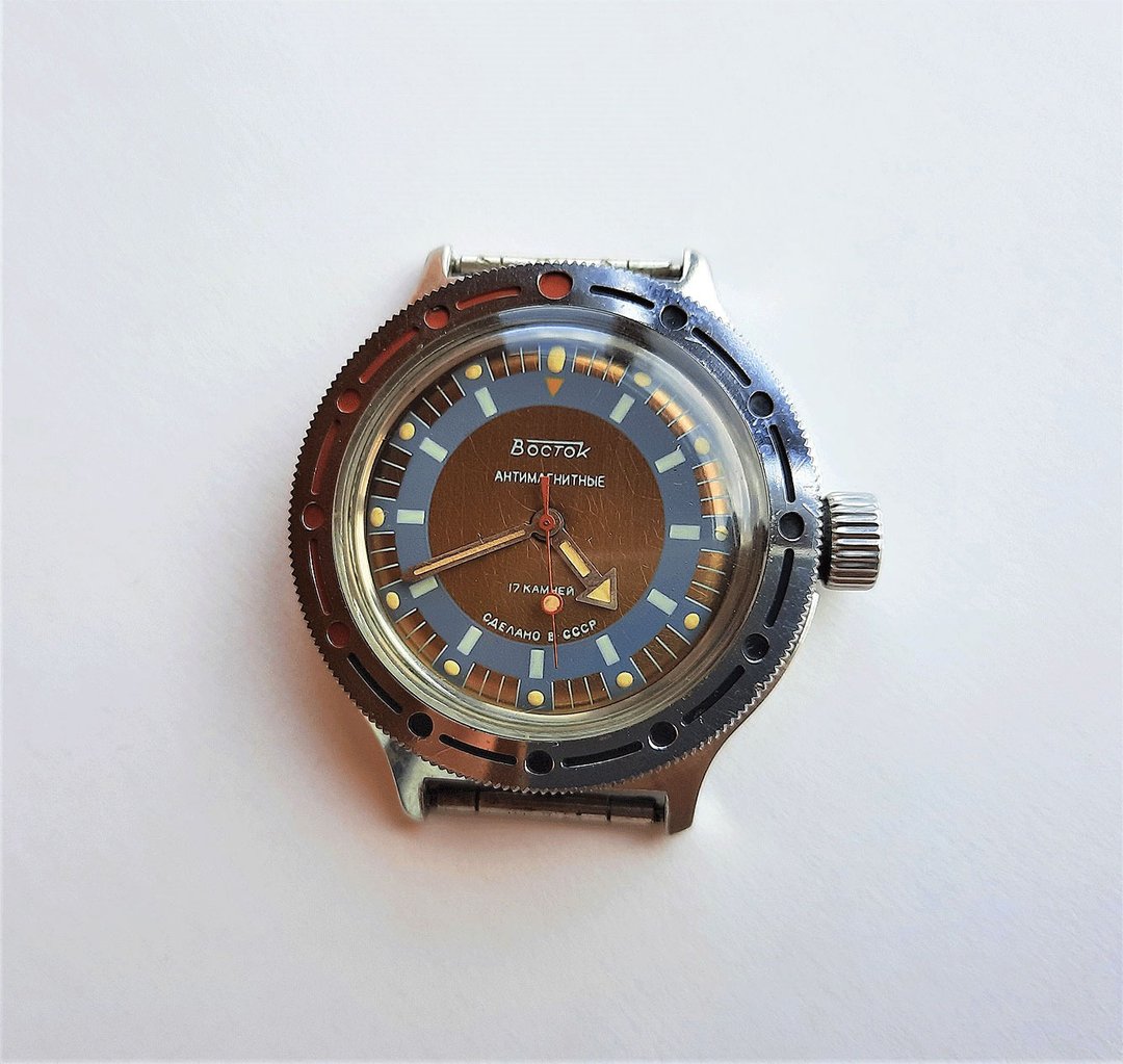 Vostok antimagnetic Soviet wind up mens watch - Amphibian vintage Russian watch - 男表/中性表 - 不锈钢 