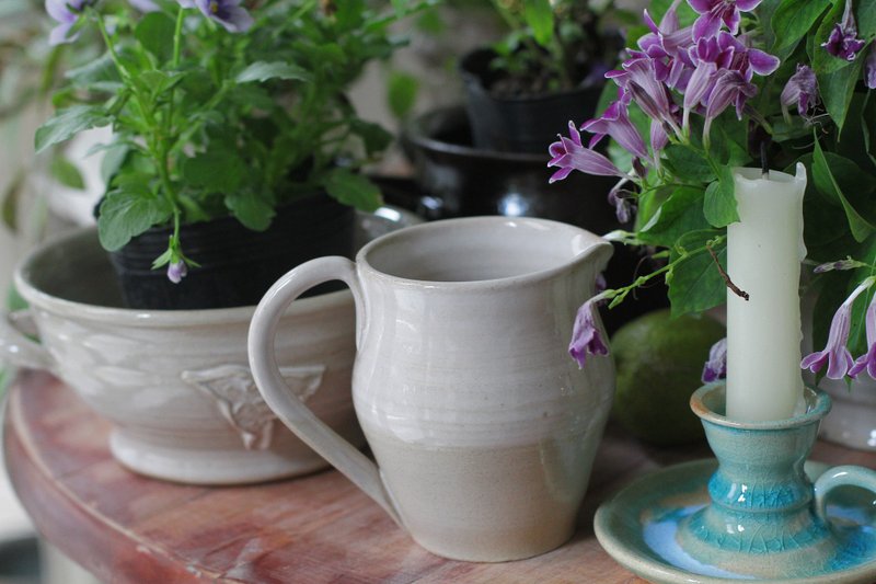 法式奶壶5 - 其他杯子 - 陶 白色