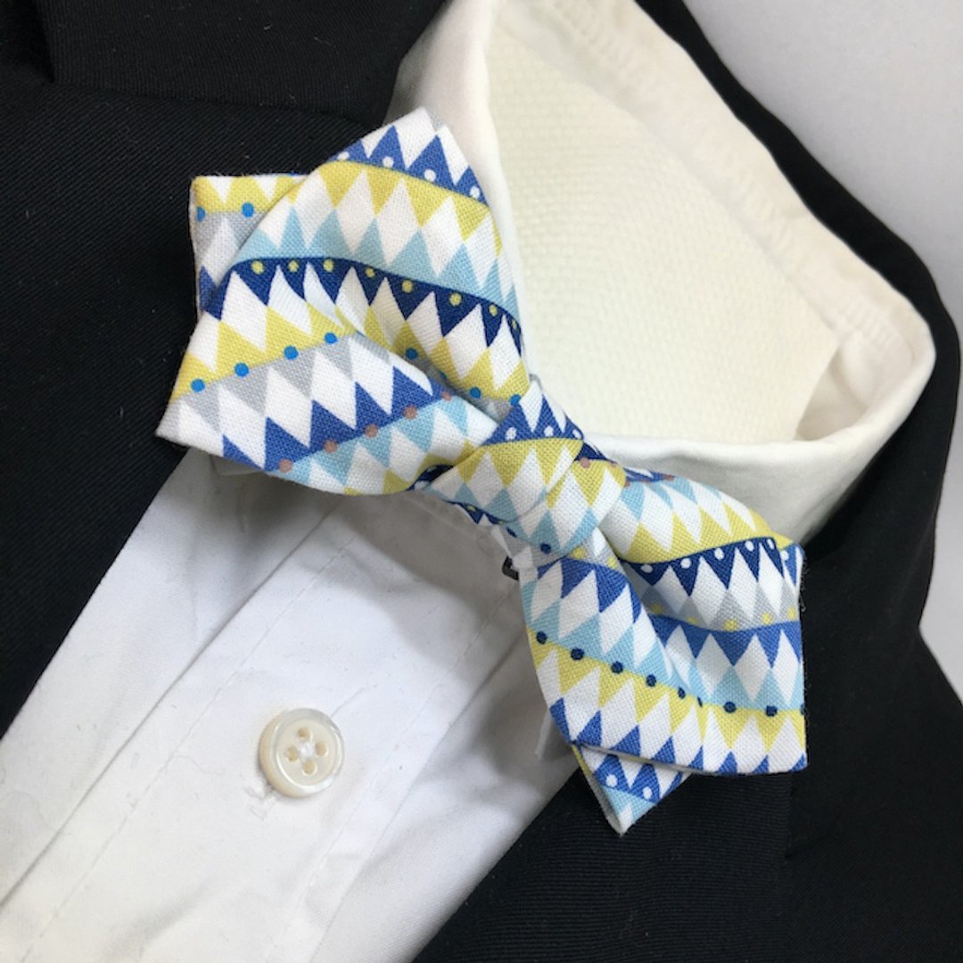 Nordic bowtie butterfly Green - 领结/领巾 - 棉 绿色
