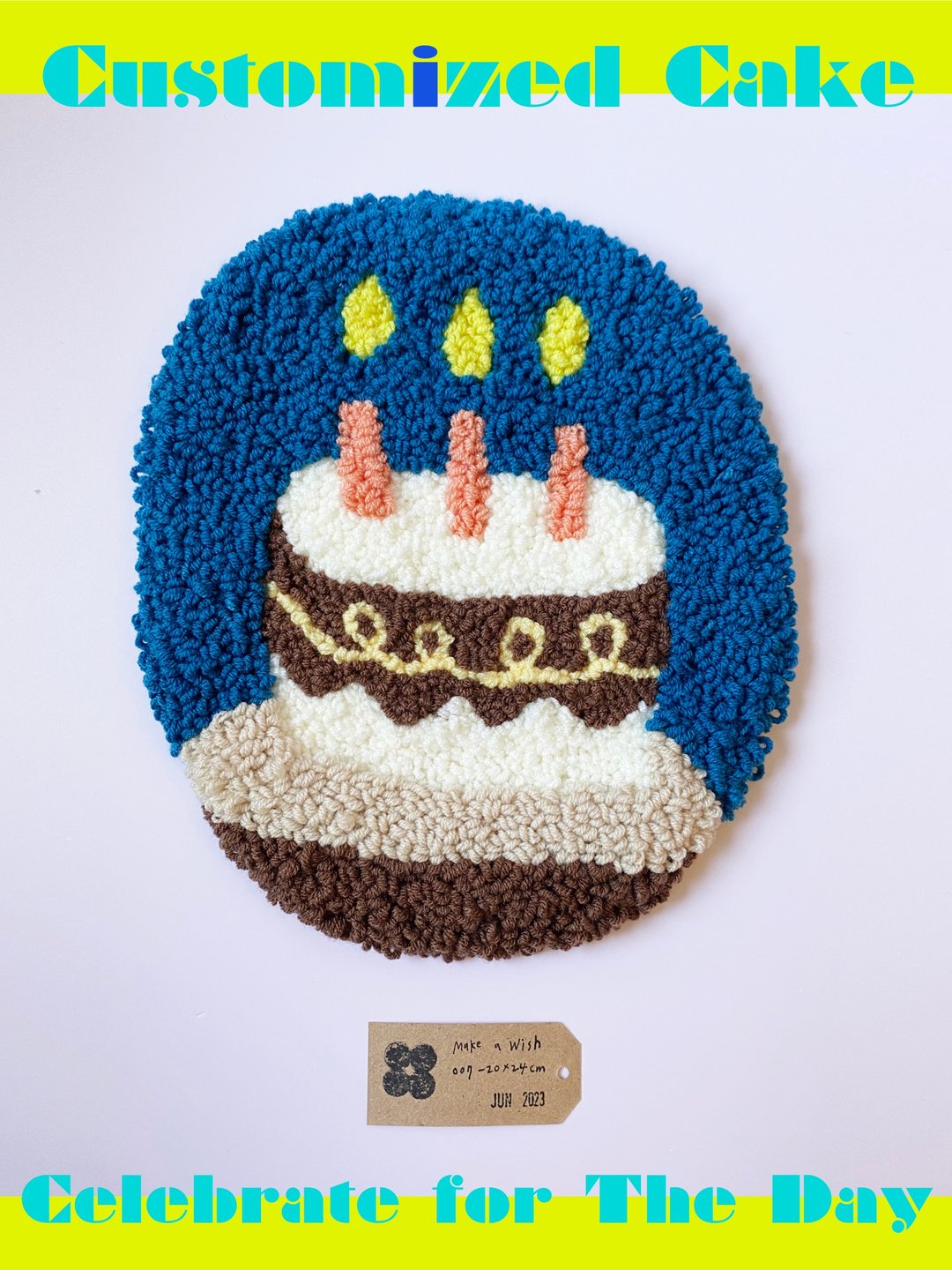 Make a wish 绒绒蛋糕 Furry Cake  纪念 庆祝 挂饰 订制预购 - 摆饰 - 棉 