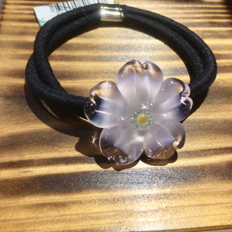 ガラスの桜 ヘアーゴム - 发饰 - 玻璃 粉红色