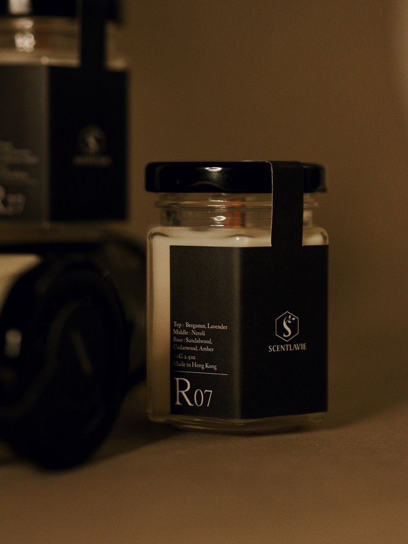 R Collection - R07 - 蜡烛/烛台 - 玻璃 黑色